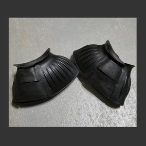 Black Velcro Bell Boots